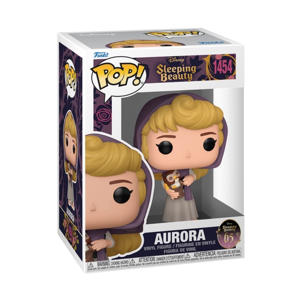 Boneco Funko Pop! Disney - A Bela Adormecida 65 anos - Aurora com Coruja - Imagem 3