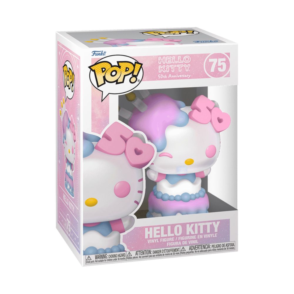 Boneco Funko Pop! Sanrio Hello Kitty 50 Anos - Hello Kitty no Bolo - Imagem 2