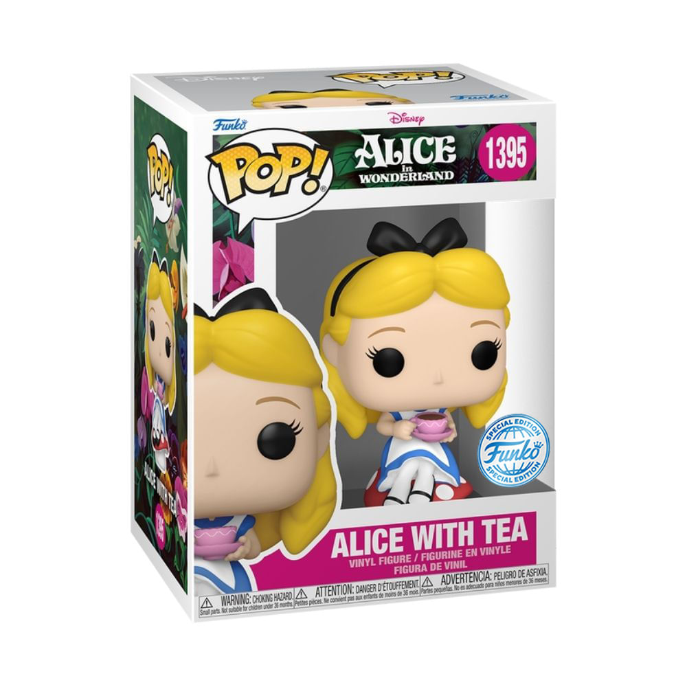 Boneco Funko Pop! Disney - Alice com Chá - Imagem 2
