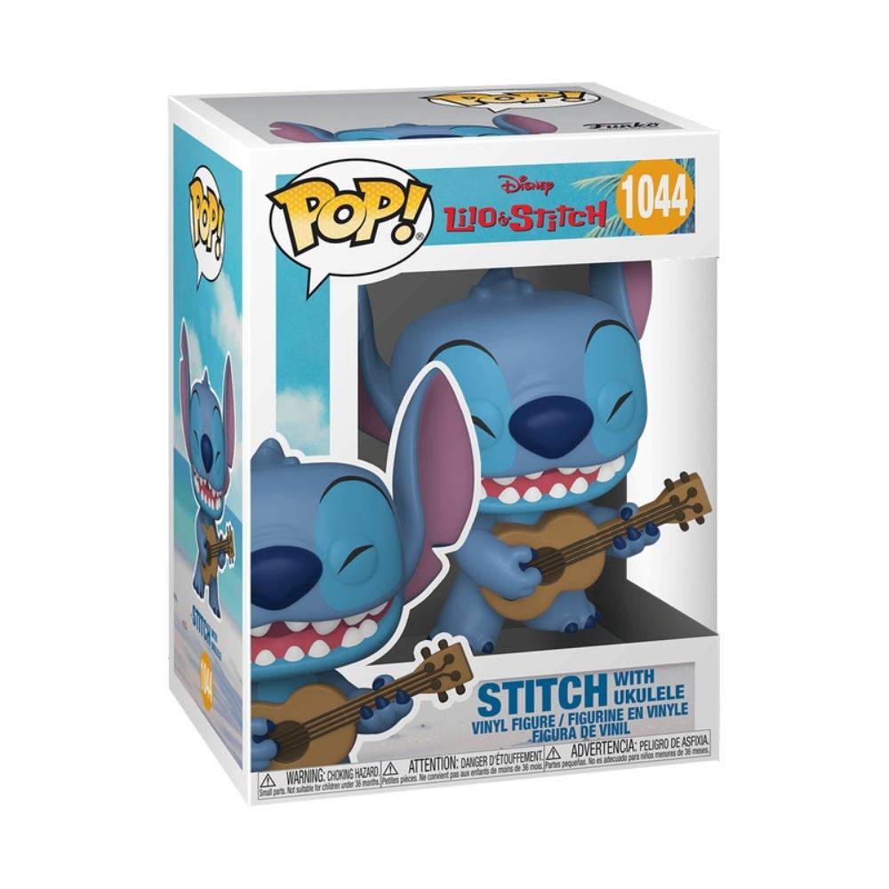 Boneco Funko Pop! Disney Lilo & Stitch - Stitch com Ukulele - Imagem 3
