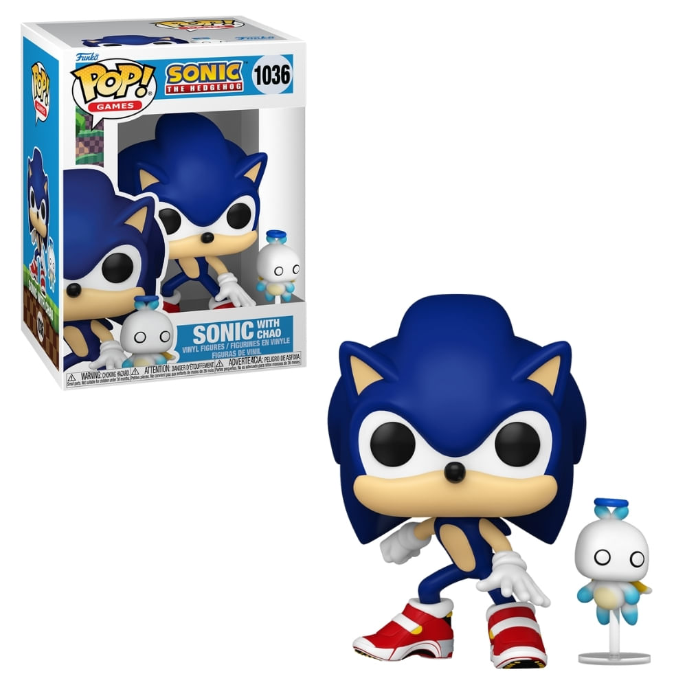 Boneco Funko Pop! & Buddy Sonic The Hedgehog - Sonic e Chao