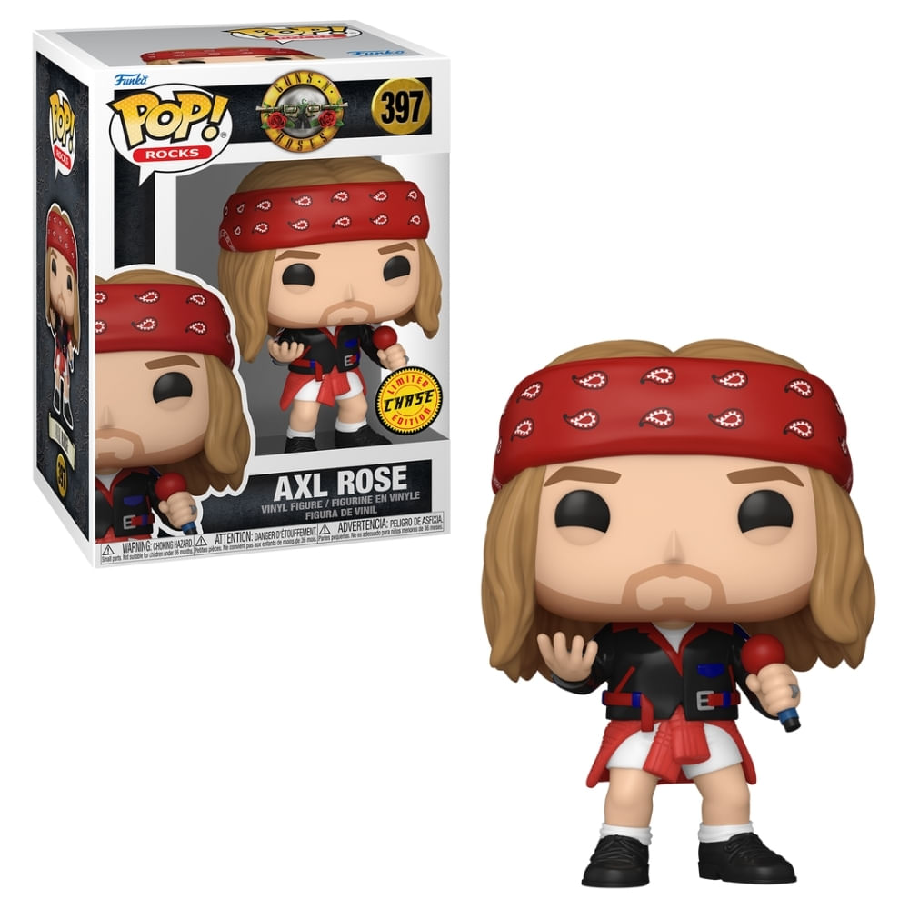 Boneco Funko POP! Rocks - Guns N' Roses - Axl Rose Chase