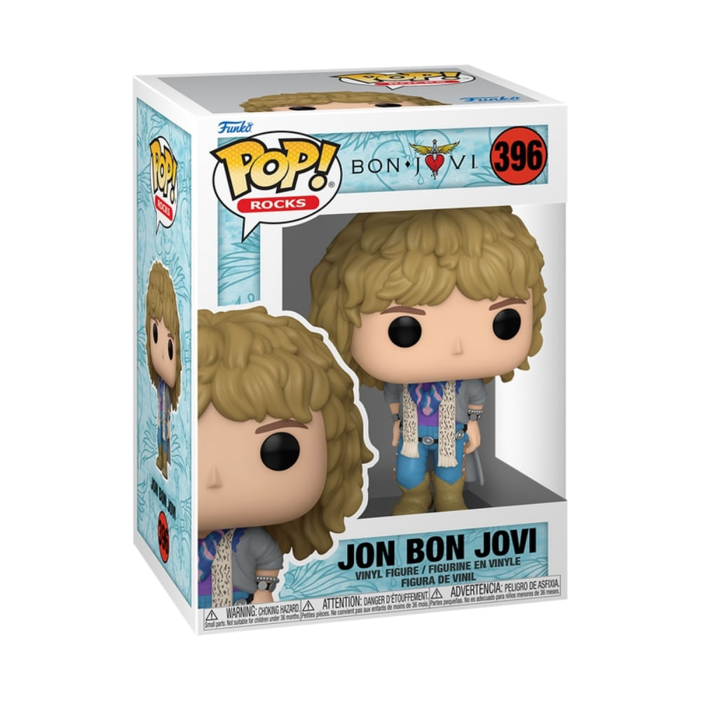 Boneco Funko Pop! Rocks - Jon Bon Jovi (80's) - Imagem 3