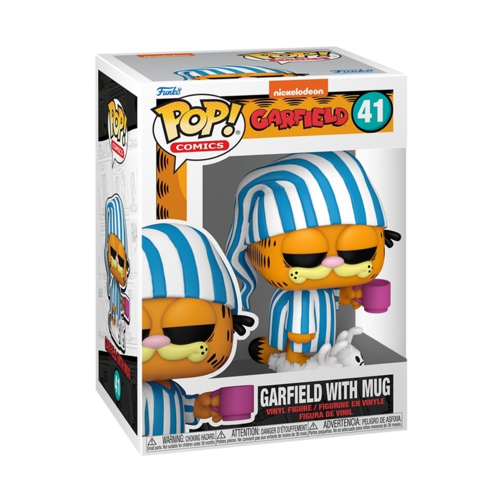 Boneco Funko Pop! Comics - Garfield com Caneca - Imagem 3