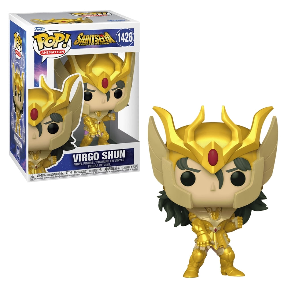 Boneco Funko Pop! Os Cavaleiros do Zodíaco - Shun de Virgem