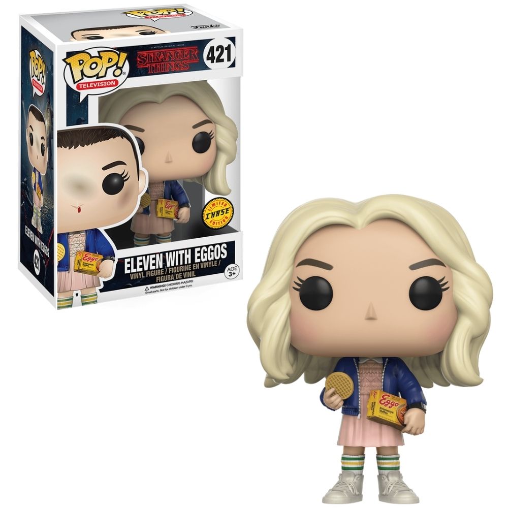 Boneco Funko Pop! Stranger Things - Eleven com Waffles Exclusivo Chase