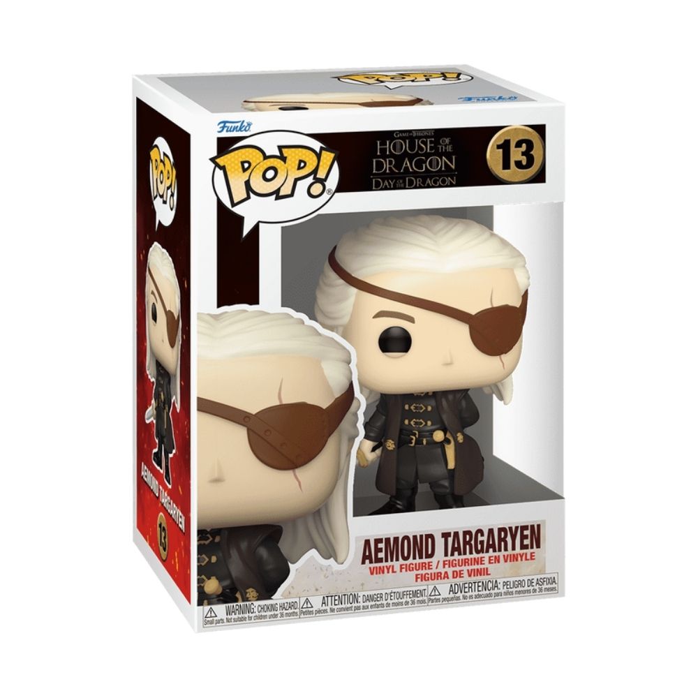 Boneco Funko Pop! A Casa do Dragão - Aemond Targaryen - Imagem 3