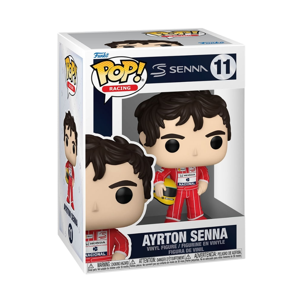 CCXP - Boneco Funko Pop! Racing McLaren- Ayrton Senna - Imagem 3