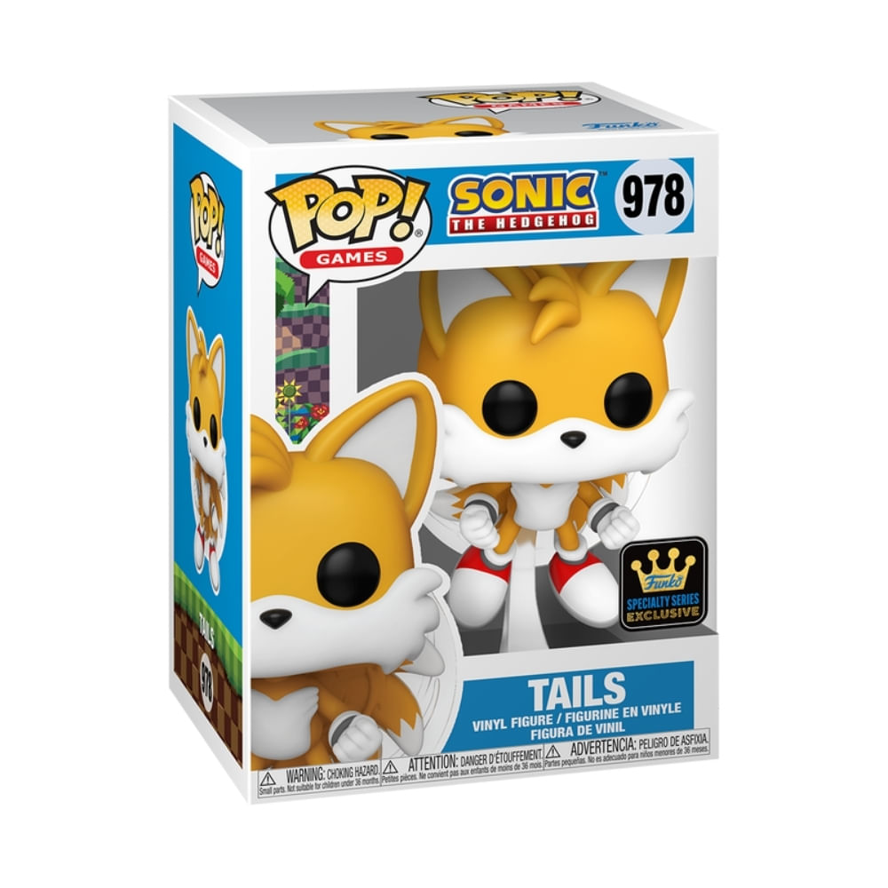 Boneco Funko Pop! Sonic The Hedgehog - Tails Voando - Imagem 3