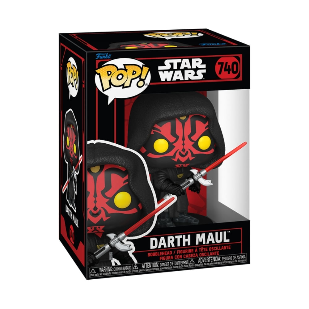 Boneco Funko Pop! Star Wars - Darth Maul - Imagem 3