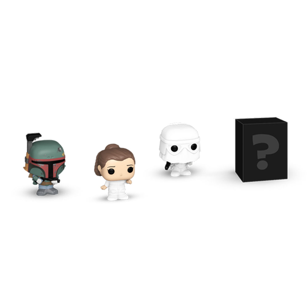 Bitty Pop Star Wars Episódio V Leia, Snowtrooper e Boba Fett - Imagem 2