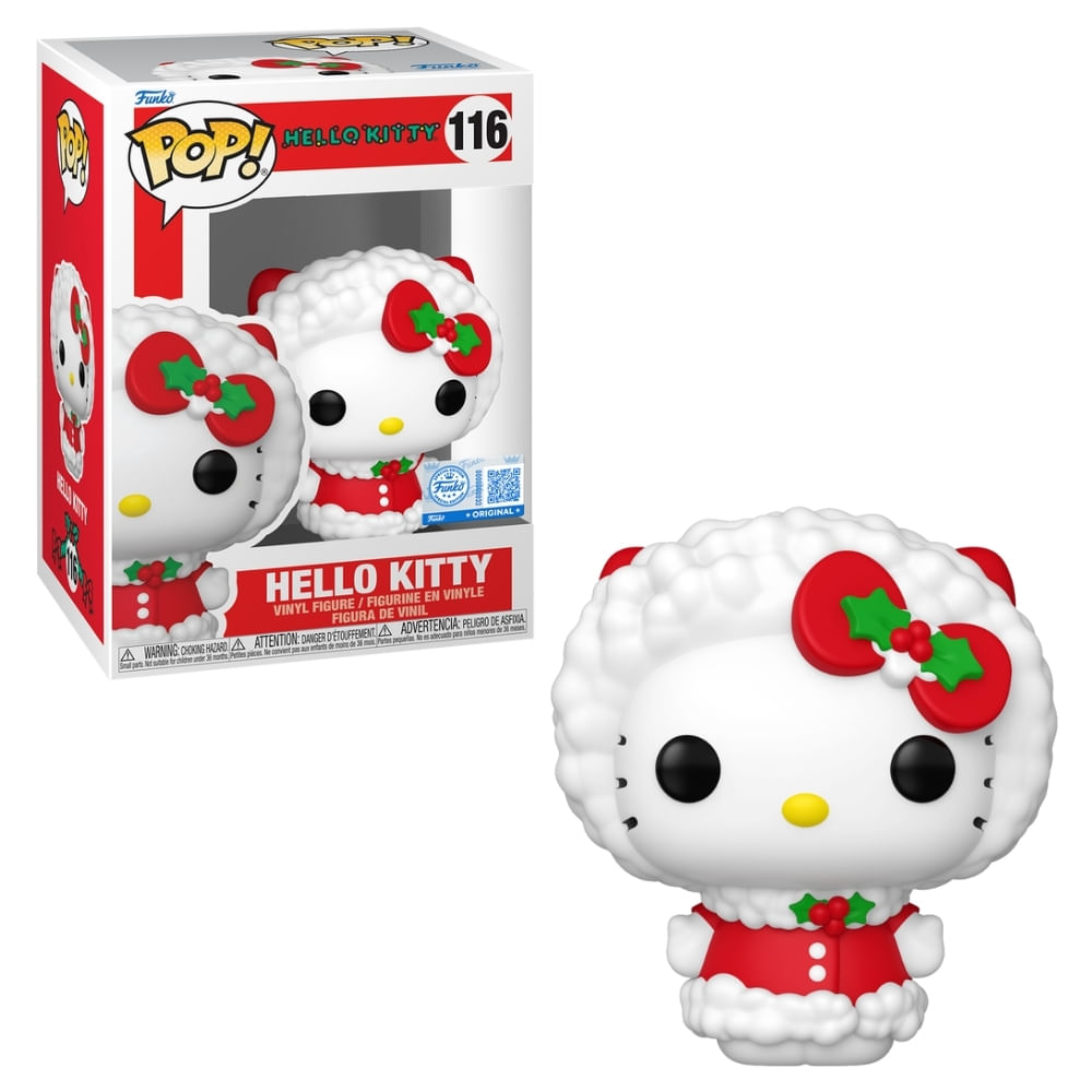 Boneco Funko Pop! Sanrio -  Hello Kitty de Natal