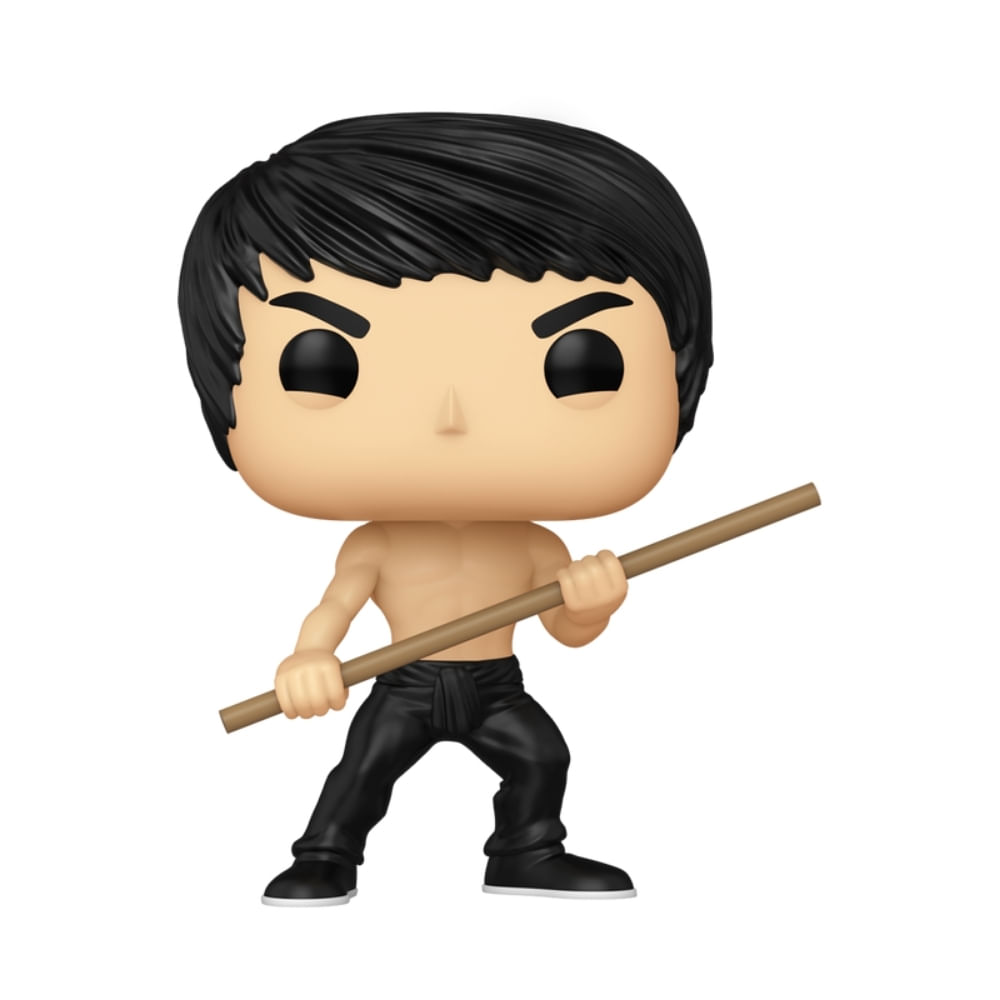 Boneco Funko Pop! Icons - Bruce Lee com Bastão Bo - Imagem 2