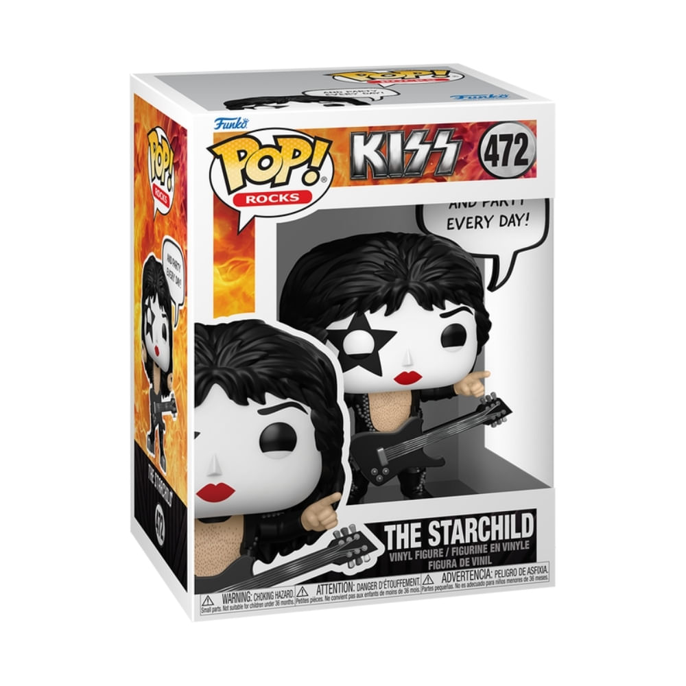 Boneco Funko Pop! Rocks Kiss - Paul Stanley (The Starchild) - Imagem 2