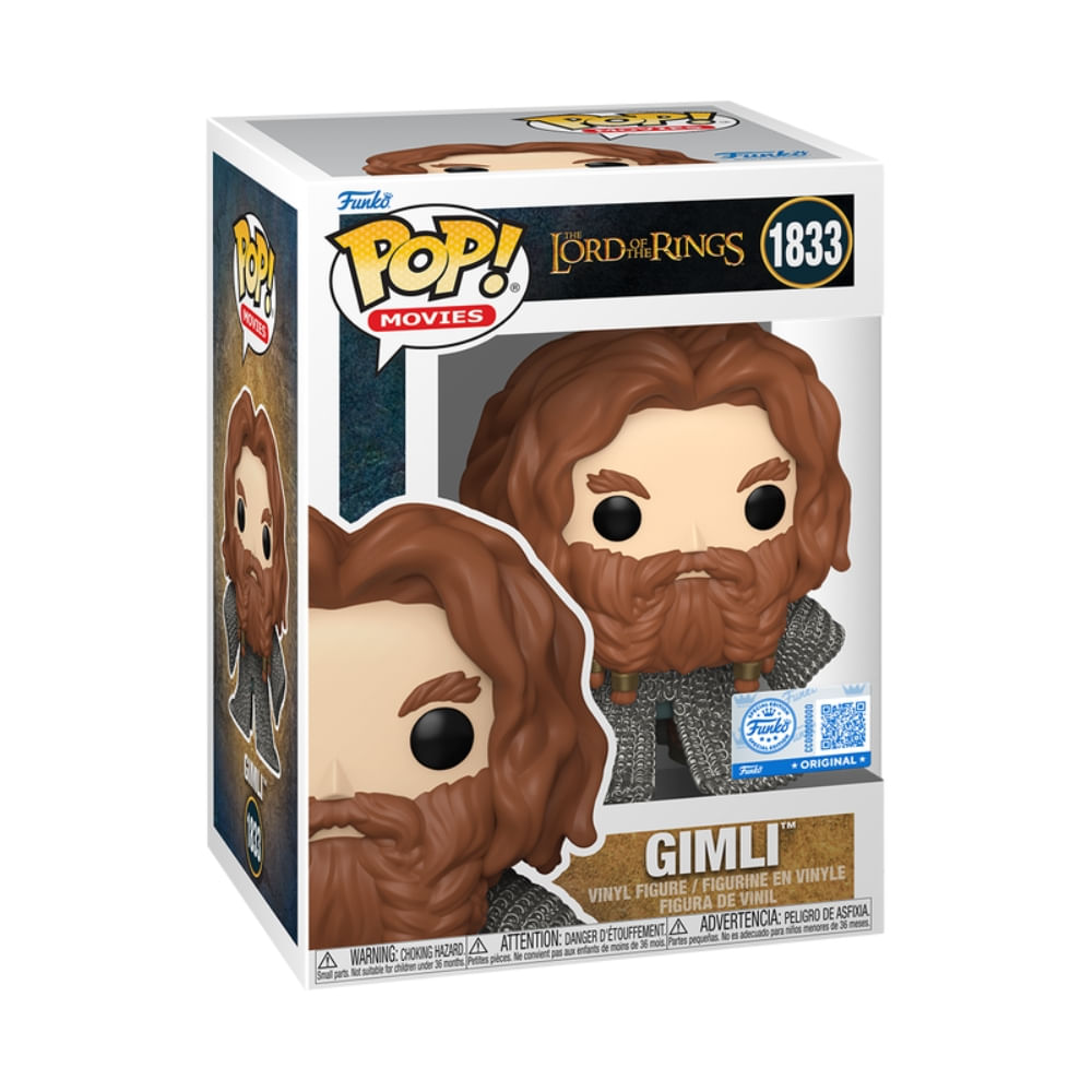 Boneco Funko Pop! O Senhor dos Anéis - Gimli - Imagem 2