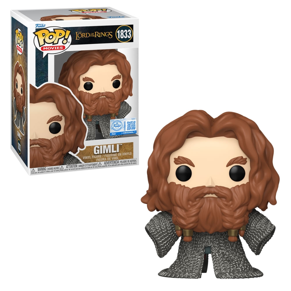 Boneco Funko Pop! O Senhor dos Anéis - Gimli