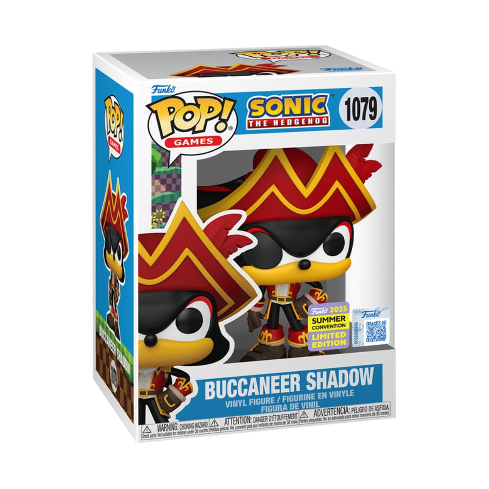 Boneco Funko Pop! SDCC25 Sonic the Hedgehog - Pirata Shadow - Imagem 2