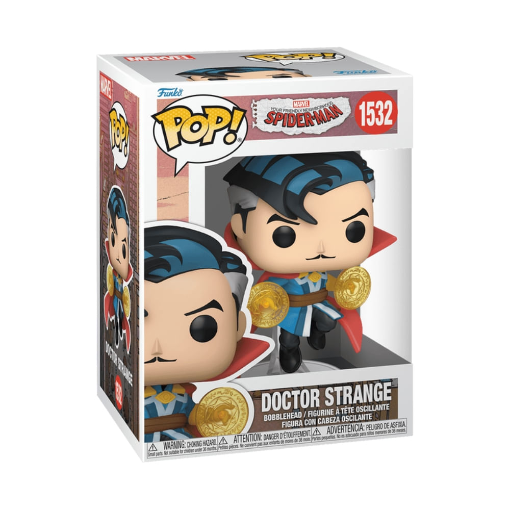 Boneco Funko Pop HomemAranha Amigão da Vizinhança DrEstranho - Imagem 2