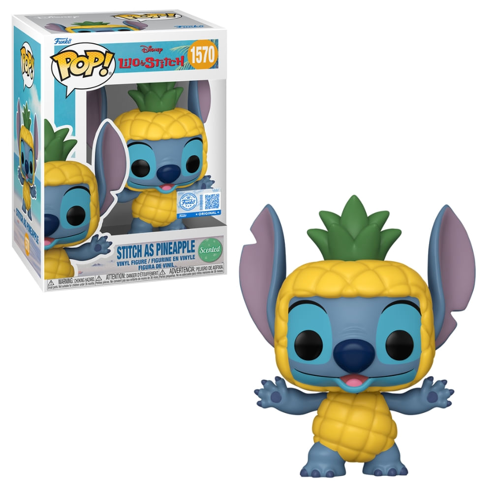 Boneco Funko Pop! Disney Lilo & Stitch - Stitch de Abacaxi