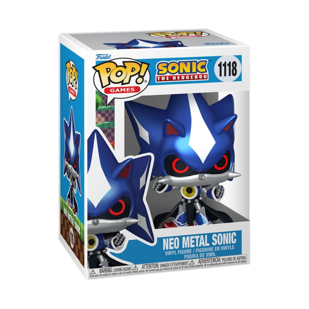 Boneco Funko Pop! Sonic The Hedgehog - Neo Metal Sonic - Imagem 2