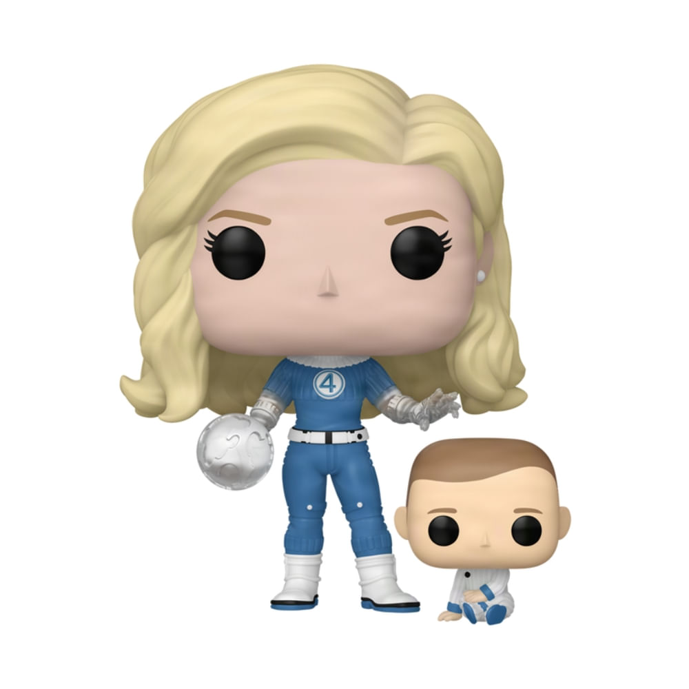 Boneco Funko Pop! Quarteto Fantástico Mulher Inv e Franklin - Imagem 3