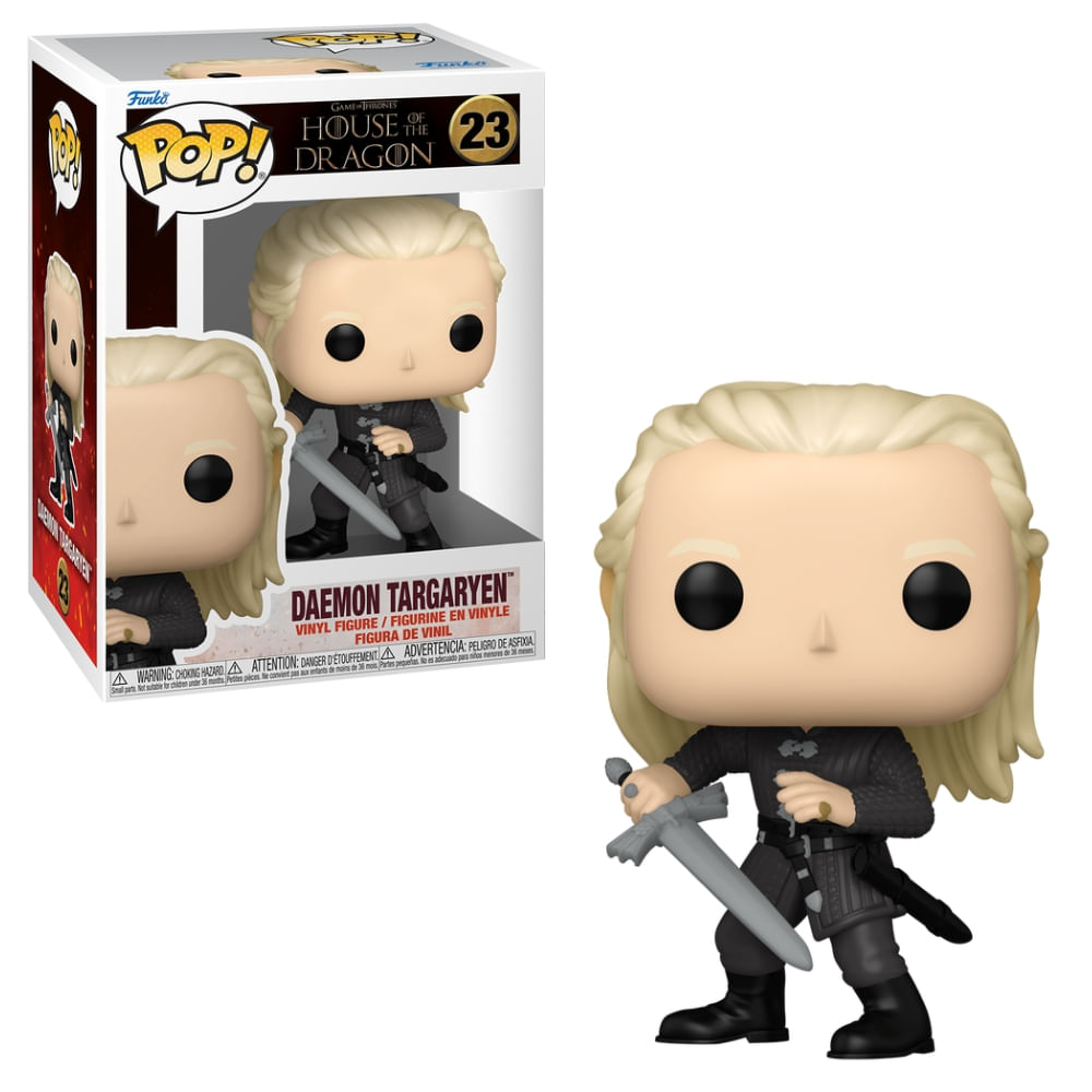 Boneco Funko Pop! A Casa do Dragão - Daemon com Espada