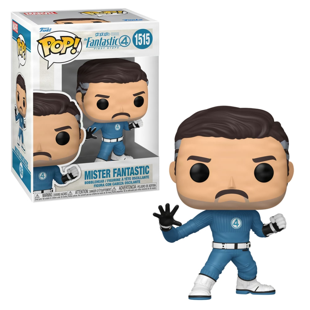 Boneco Funko Pop! Quarteto Fantástico Sr. Fantástico