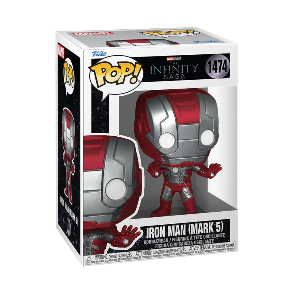Boneco Funko Pop! Marvel - Homem de Ferro 2 - Mark 5 - Imagem 2