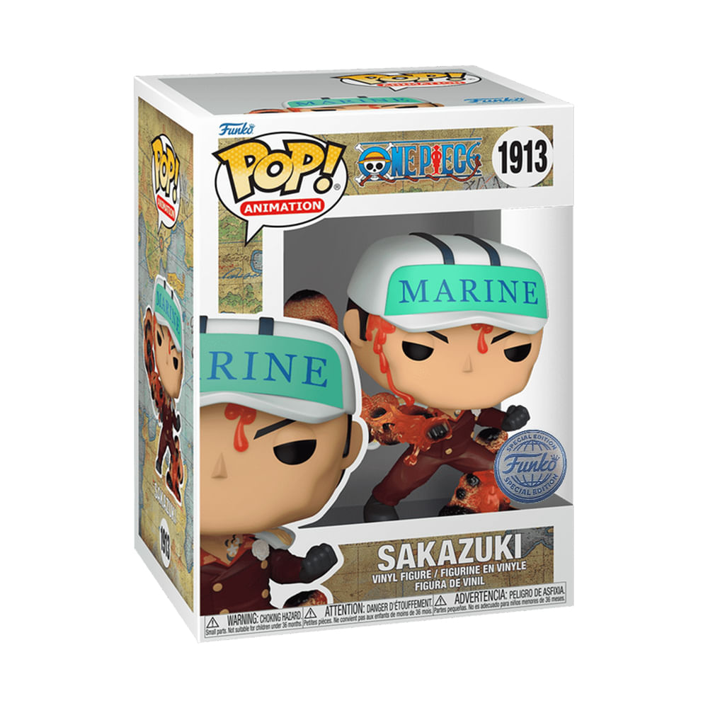 Boneco Funko Pop! One Piece - Vice Almirante Akainu - Imagem 2