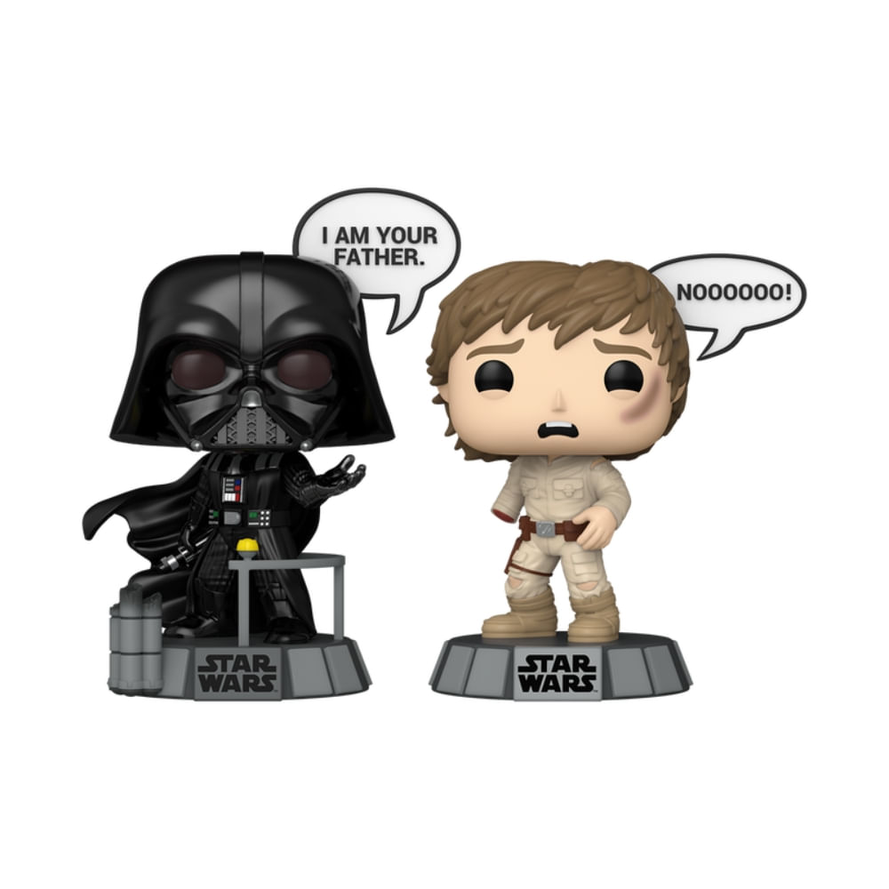 Boneco Funko Pop! Star Wars: Sayings - Darth Vader e Luke - Imagem 3