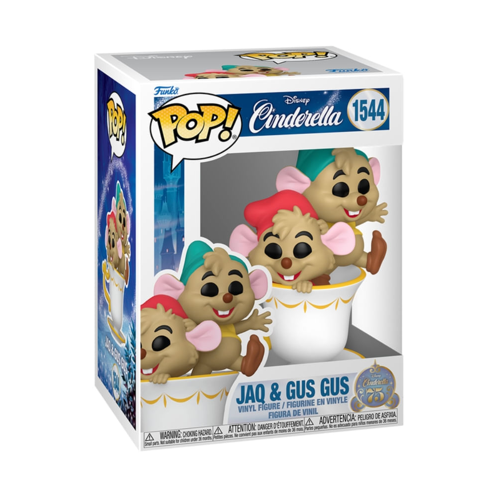 Boneco Funko Pop! Disney Cinderela 75 anos - Jaq e Tatá - Imagem 2