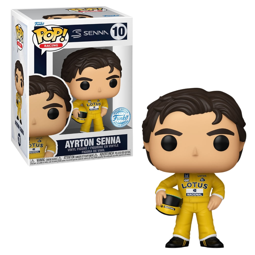 Kit Boneco Funko Pop! Ayrton Senna McLaren + Racing Lotus - Imagem 5