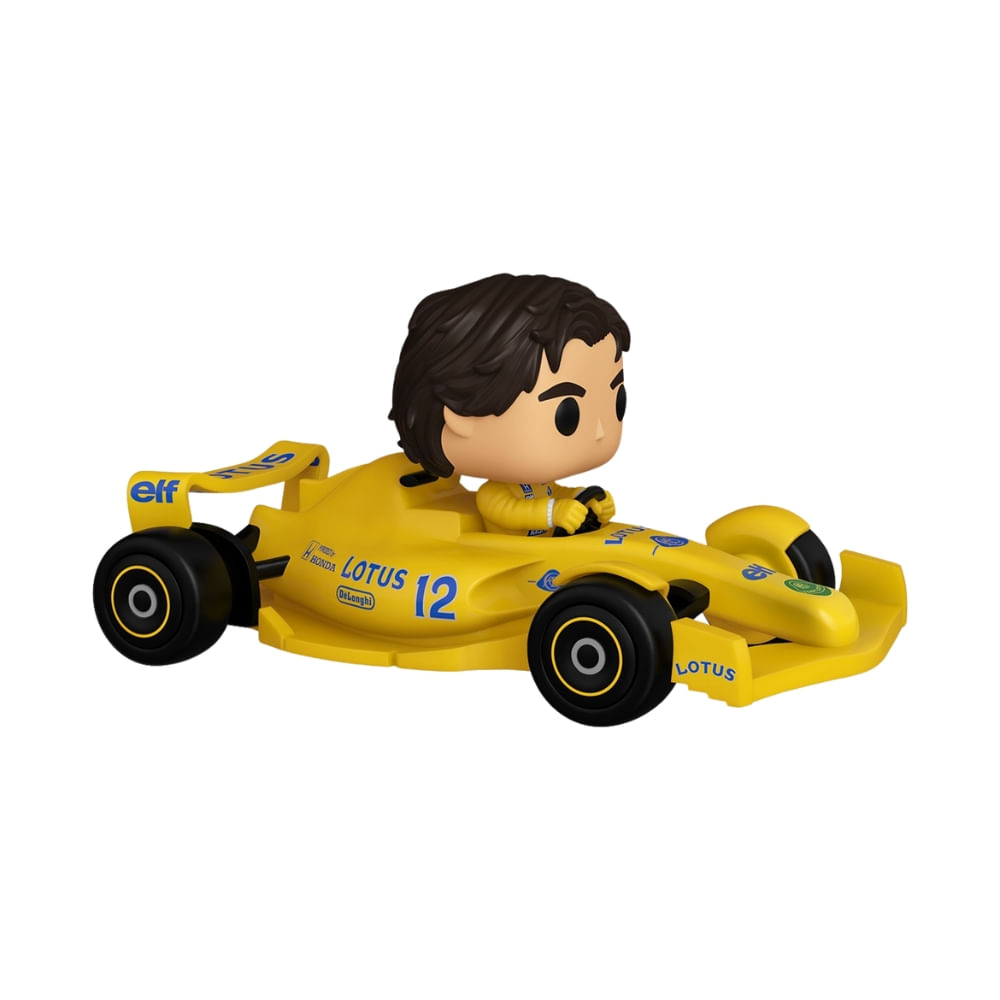 Kit Boneco Funko Pop! Ayrton Senna Rides + Racing Lotus - Imagem 2