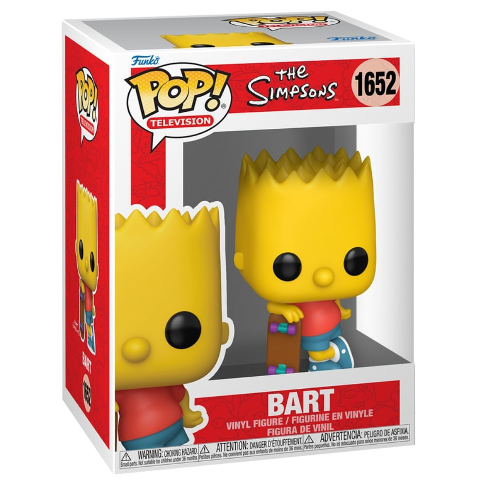 Boneco Funko Pop! Os Simpsons - Bart com Skate - Imagem 2