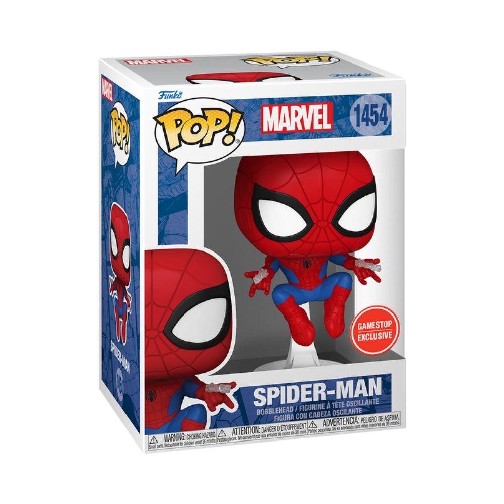Boneco Funko Pop! Marvel - Homem-Aranha Disparando Teia - Imagem 2