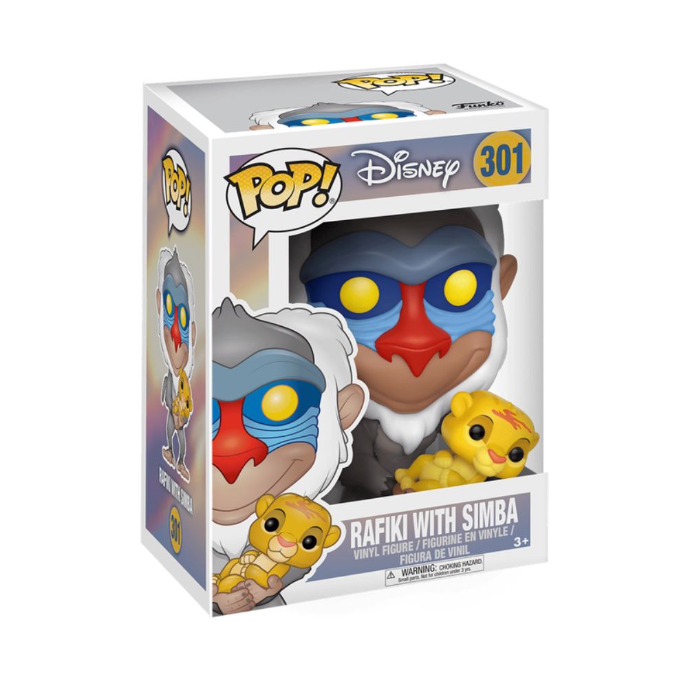 Boneco Funko Pop! Disney - O Rei Leão - Rafiki com Simba - Imagem 2