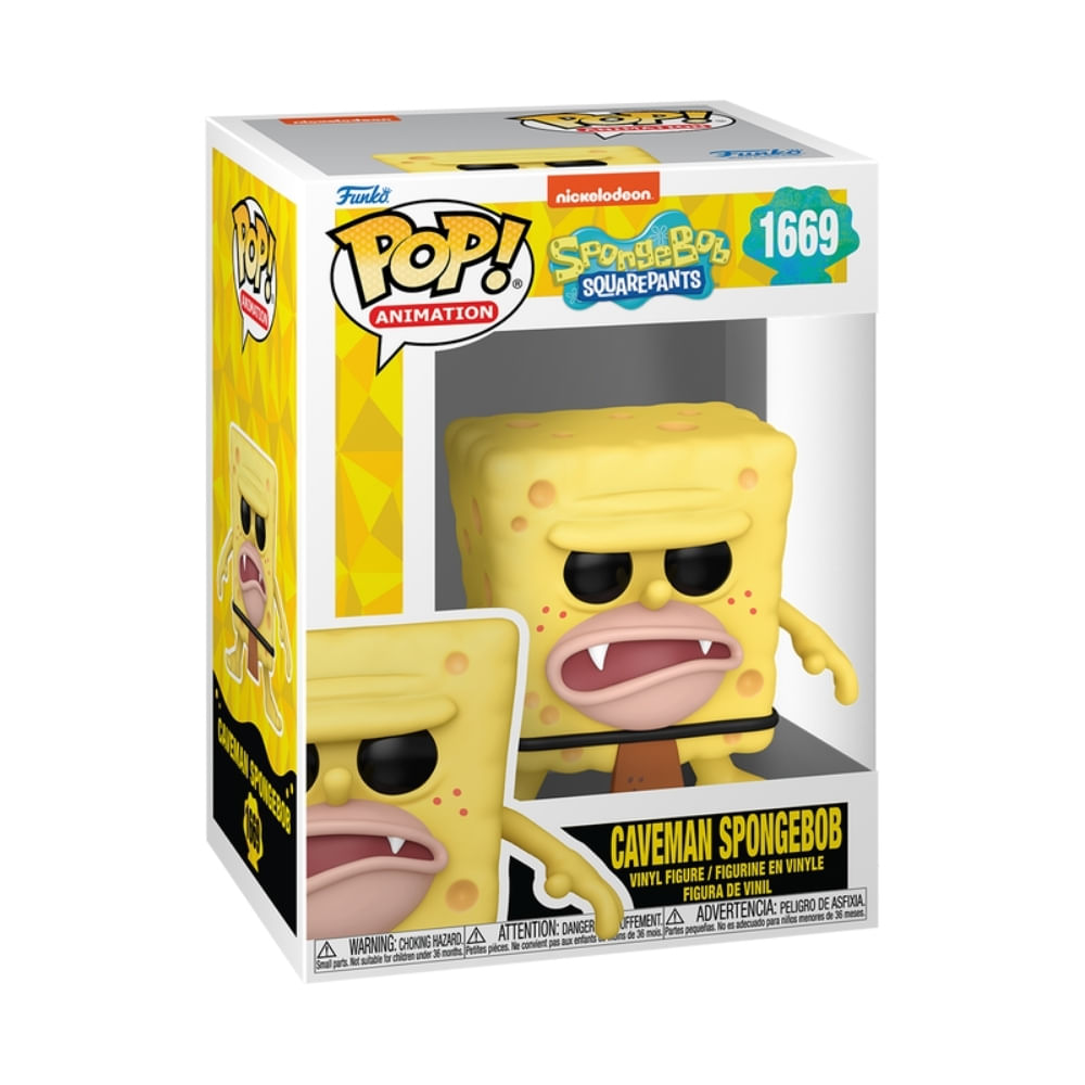 Boneco Funko Pop! Bob Esponja 25 anos Bob Homem das Cavernas - Imagem 2
