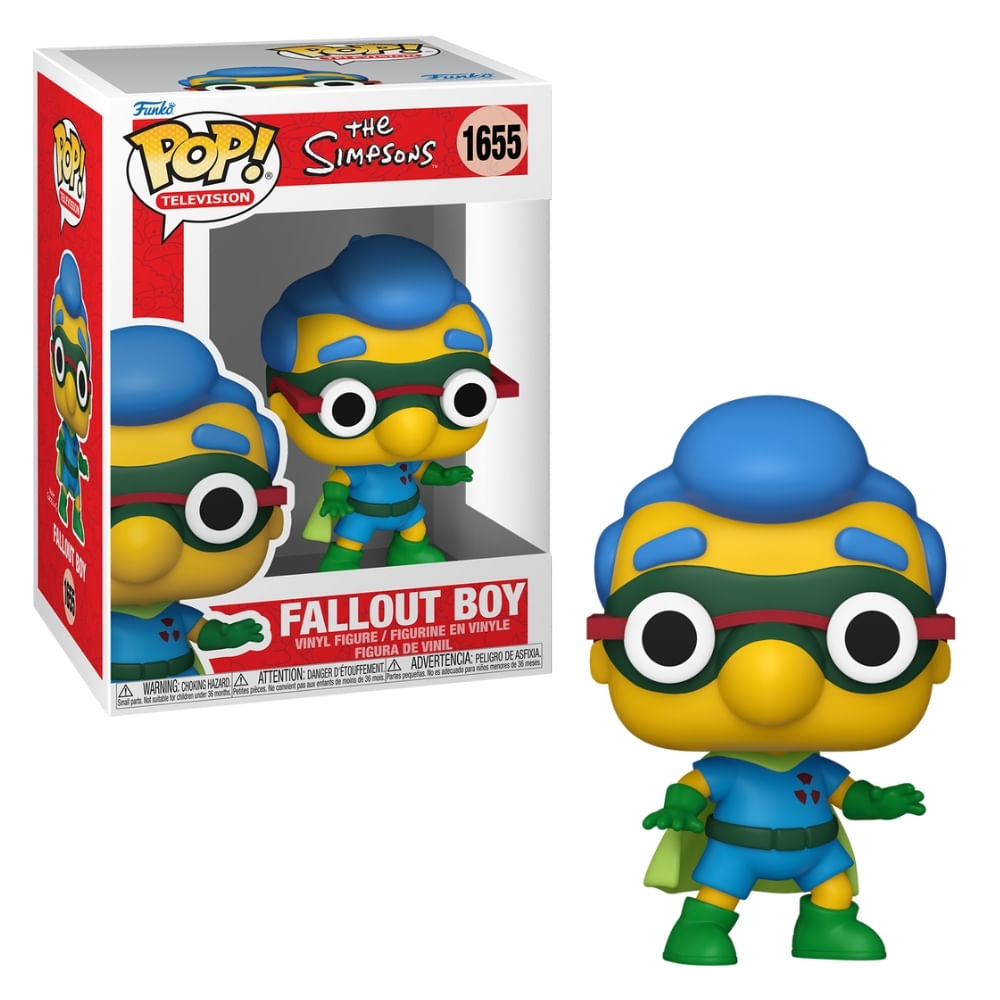 Boneco Funko Pop! Os Simpsons - Milhouse como Fallout Boy
