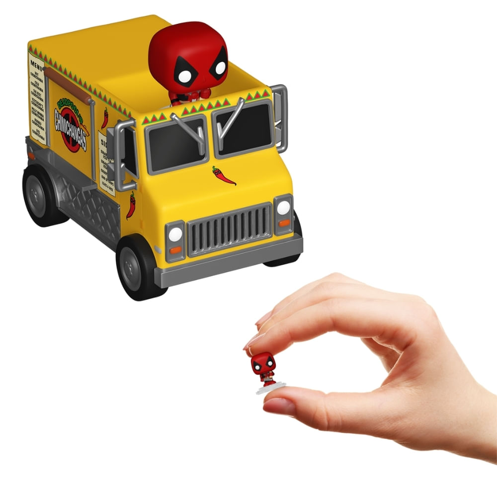 Bitty Pop! Town Marvel - Deadpool e Caminhão Chimichanga - Imagem 3