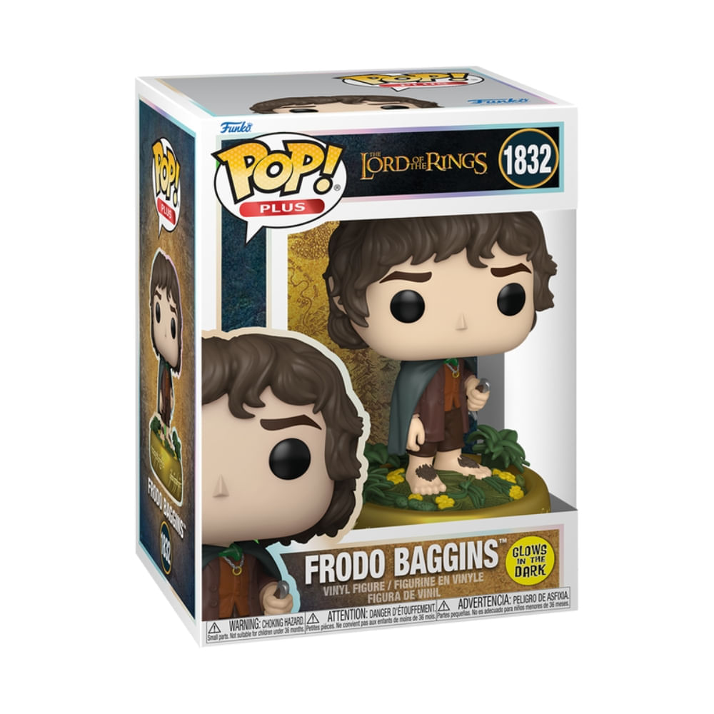 Boneco Funko Pop! O Senhor dos Anéis - Frodo Bolseiro (Glow) - Imagem 4