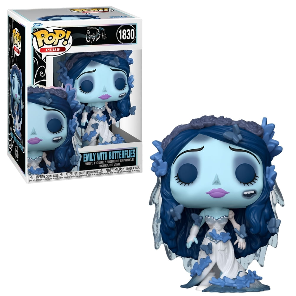 Boneco Funko Pop! Plus A Noiva Cadáver Emily com Borboletas