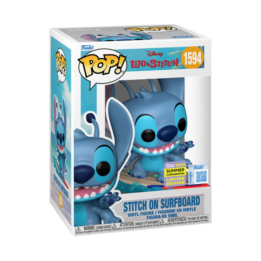 Boneco Funko Pop! SDCC25 Disney Lilo & Stitch na Prancha - Imagem 2