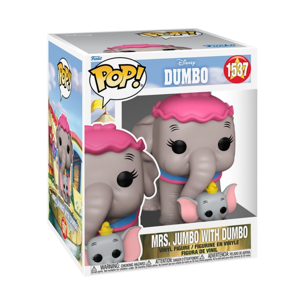 Boneco Funko Pop! Super Disney Dumbo - Sra. Jumbo e Dumbo - Imagem 2
