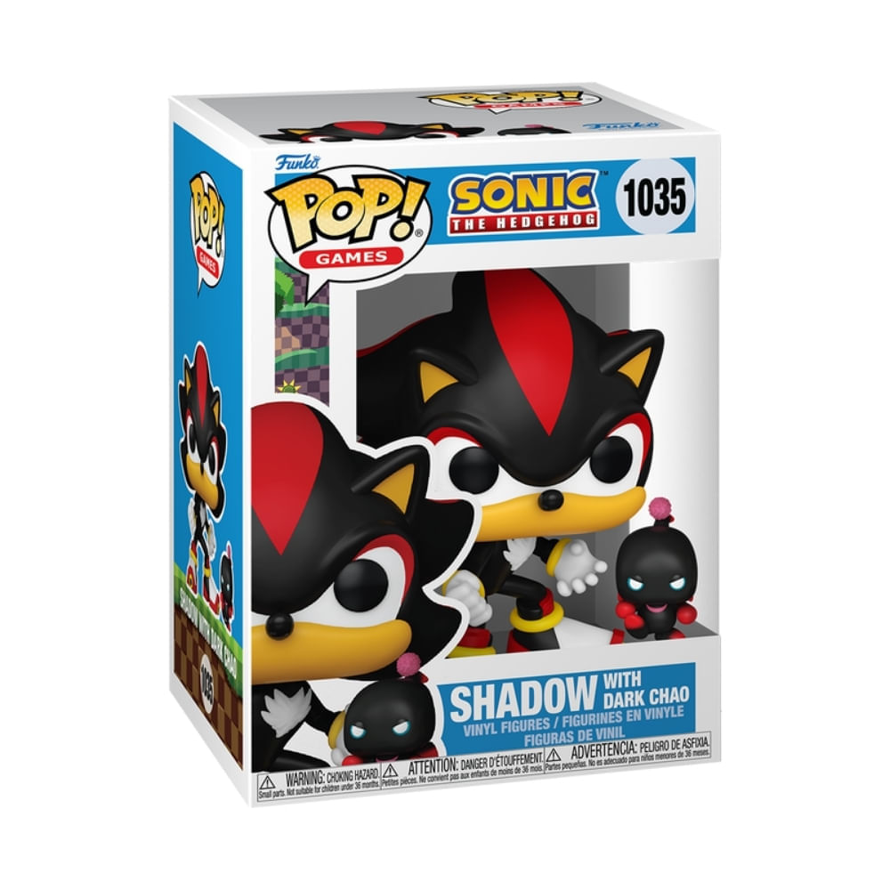 Boneco Funko Pop & Buddy Sonic the Hedgehog Shadow Dark Chao - Imagem 2