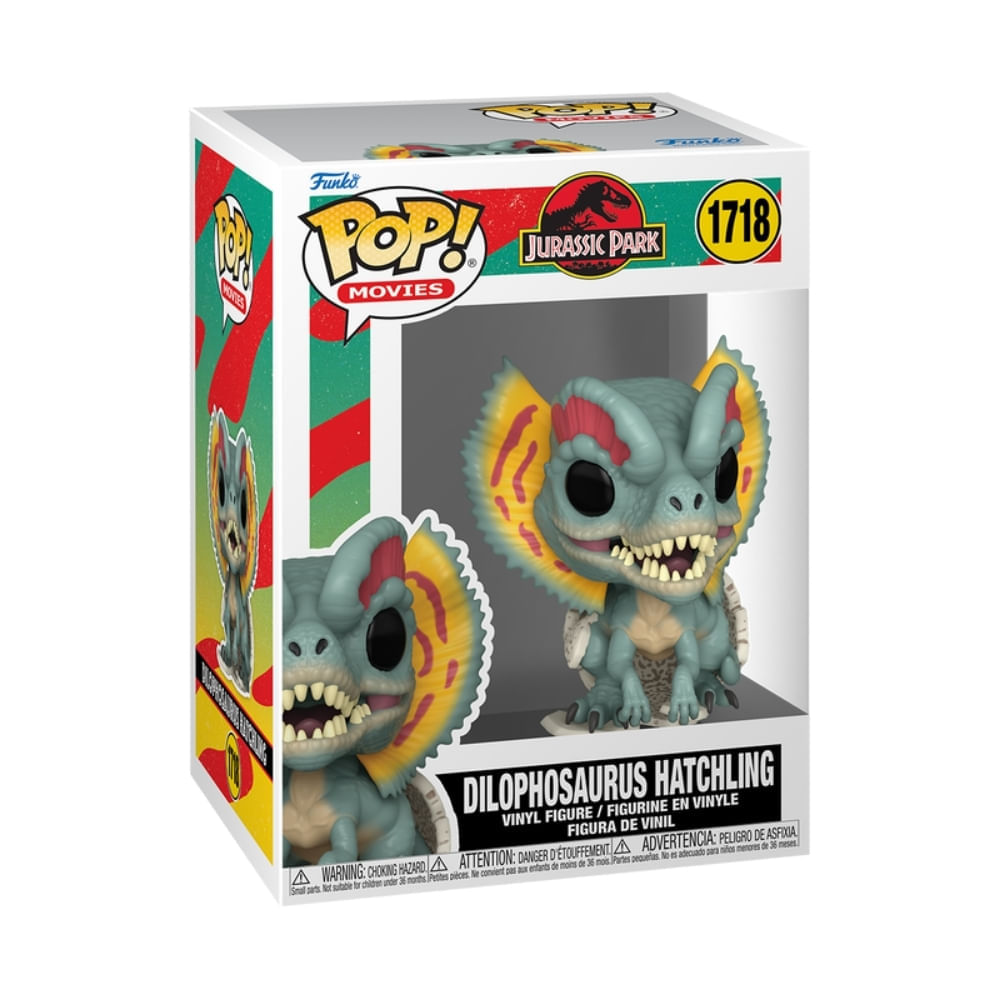 Boneco Funko Pop! Jurassic Park - Dilofossauro Filhote - Imagem 2