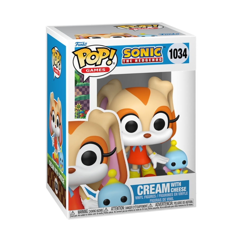 Boneco Funko Pop! & Buddy Sonic the Hedgehog Cream e Cheese - Imagem 2