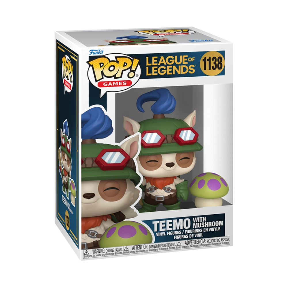 Boneco Funko Pop! League Of Legends Teemo Com Cogumelo - Imagem 2