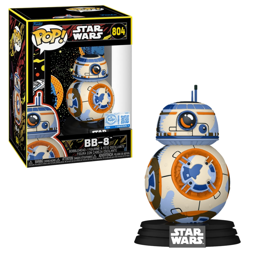 Boneco Funko Pop! Exclusivo Star Wars - BB-8 (Retro)