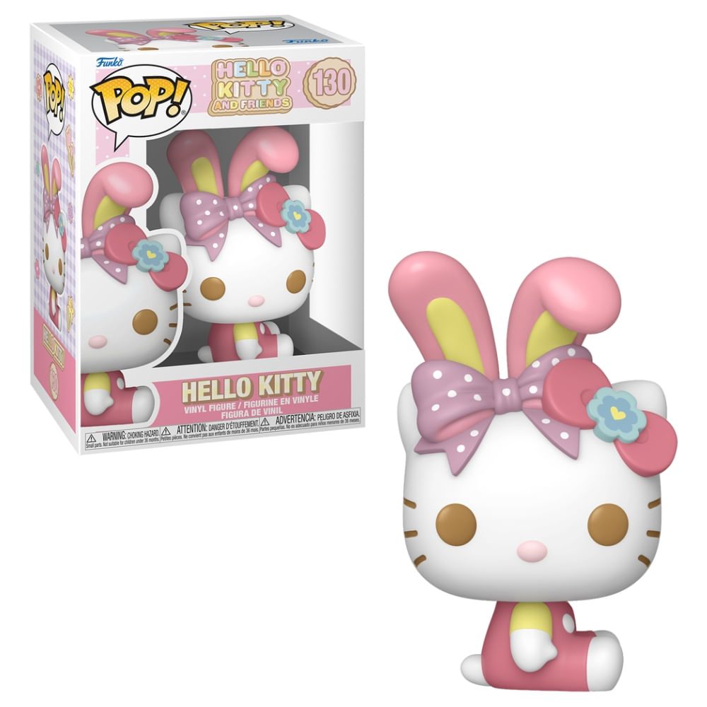 Boneco Funko Pop! Sanrio - Hello Kitty com Orelhas de Coelho