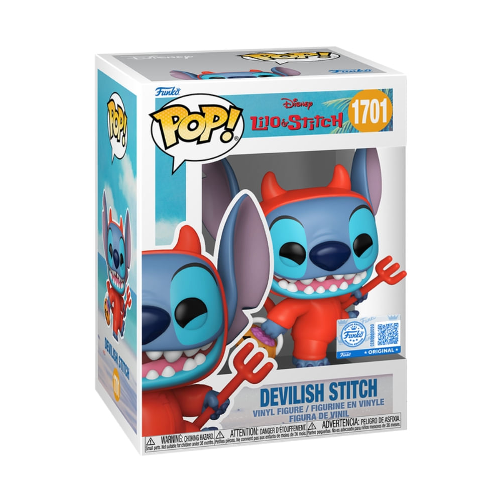 Boneco Funko Pop! Exclusivo Disney Lilo & Stitch - Stitch Travesso - Imagem 2
